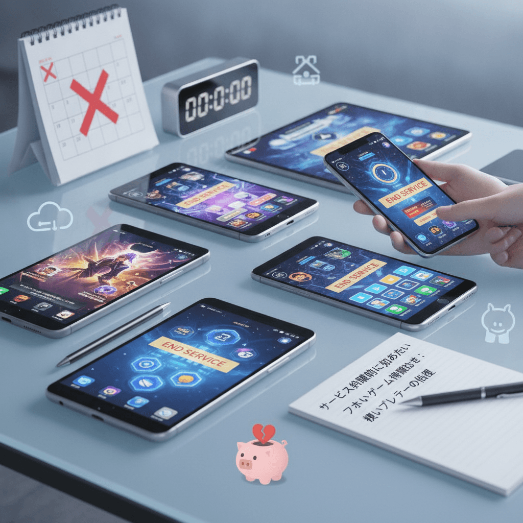 サービス終了前に知っておきたいスマホゲーム情報まとめ:賢いプレイヤーの心得