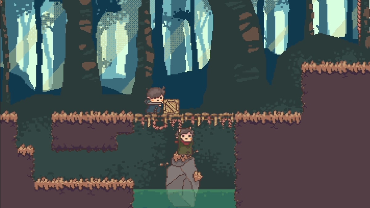 ドット絵の騎士が荘厳な聖堂でステンドグラスを見上げる古典的RPGのシーン。光の表現が美しく、低スペックPCでも遊べる名作の雰囲気を伝える。